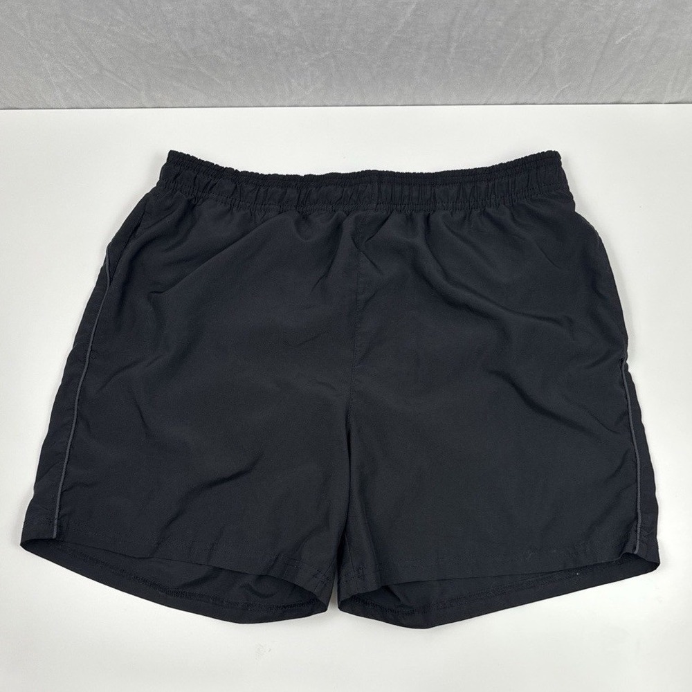 Old Navy Rec Tech Mens Running Shorts Black Blue Liner Medium Athletic Gym